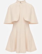 vices Rochie elegantă evazată cu șal imitat de pelerină Faneno Bej