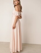 vices Rochie Maxi Roz Evazată cu bretele subțiri încrucișate Hendina
