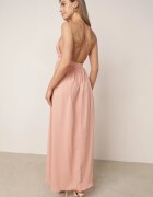vices Rochie Maxi Roz pe bretele cu croială evazată și decolteu triunghiular Juliane