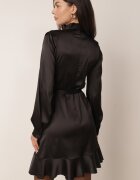 vices Rochie Neagră din satin Barbedeia