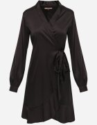 vices Rochie Neagră din satin Barbedeia