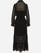 vices Rochie Neagră Evazată Tip cămașă Stil Retro Aravite