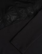 vices Rochie neagră mulată decorată cu un top transparent tip corset Axerne