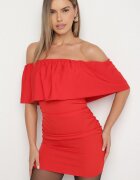 vices Rochie Roșie Mulată De cocktail Stil spaniol Awilisa