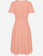 vices Rochie Roz cu croială evazată cu floare detașabilă 3D Rallarea