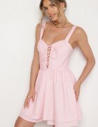 vices Rochie Rozalie Din bumbac Stil rustic cu legătură Fenavira