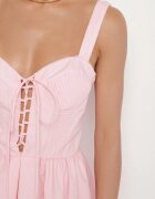 vices Rochie Rozalie Din bumbac Stil rustic cu legătură Fenavira