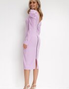 vices Rochie Violetă Cambrată cu Mânecă Bufantă Lilie Omono