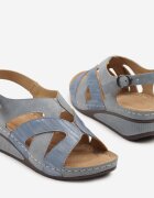 vices Sandale Albastre cu Barete Decorative Oviama