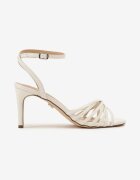 vices Sandale Albe cu toc stiletto cu barete împletite Follavela