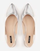 vices Sandale Argintii Pudrate Slingback cu Vârf Ascuțit Arrilla