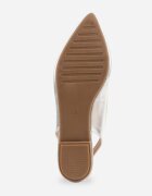 vices Sandale Argintii Pudrate Slingback cu Vârf Ascuțit Arrilla
