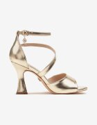 vices Sandale Aurii cu toc stiletto cu barete asimetrice Saroneira