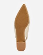 vices Sandale Aurii Slingback cu toc gros Decorate cu perforații Telanisia