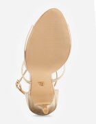 vices Sandale Auriu cu toc stiletto cu barete decorative Saroine