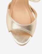 vices Sandale Auriu cu toc stiletto cu barete decorative Saroine