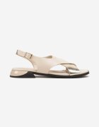 vices Sandale Bej-Aurii cu Ornament Metalic Tilinelle