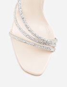 vices Sandale Bej cu toc stiletto cu zirconii Adoxe
