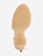 vices Sandale Bej cu toc stiletto cu Zirconii Linoriela