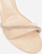 vices Sandale Bej cu toc stiletto cu Zirconii Linoriela