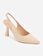 vices Sandale Bej Slingback cu toc clepsidră Loresall