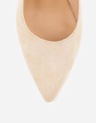 vices Sandale Bej Slingback cu toc clepsidră Loresall