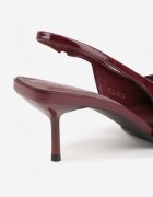 vices Sandale Bordeaux Lăcuite cu toc stiletto fără călcâi cu fundă Niliswena