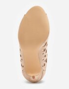 vices Sandale Botine Bej Ajourate cu toc Stiletto Nativria