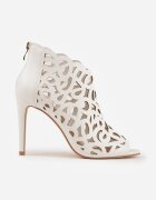 vices Sandale Botine Decupate Albe cu toc stiletto Nativria