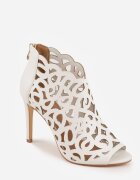 vices Sandale Botine Decupate Albe cu toc stiletto Nativria
