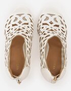 vices Sandale Botine Decupate Albe cu toc stiletto Nativria