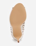 vices Sandale Botine Decupate Albe cu toc stiletto Nativria
