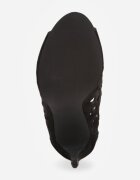 vices Sandale Botine Negre Perforate Cu toc stiletto Nativria