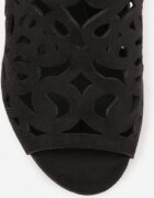 vices Sandale Botine Negre Perforate Cu toc stiletto Nativria