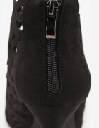 vices Sandale Botine Negre Perforate Cu toc stiletto Nativria