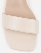 vices Sandale clasice pe toc gros decorativ Norene Bej