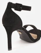 vices Sandale Elegante Negre cu toc Stiletto cu branț din piele Sonadira