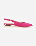 vices Sandale fuchsia cu branț din piele și vârf ascuțit Galurena