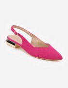 vices Sandale fuchsia cu branț din piele și vârf ascuțit Galurena