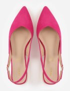 vices Sandale fuchsia cu branț din piele și vârf ascuțit Galurena