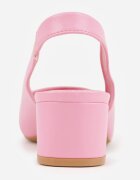 vices Sandale fuchsia Slingback pe toc decorate cu perforații Telanisia