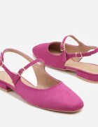 vices Sandale Fucsia cu Branț din Piele și Curele cu Catarame Karritis