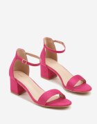 vices Sandale Fucsia cu Toc în Stil Clasic Jelhiris