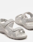 vices Sandale Gri cu Model Geometric Elliovelle