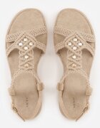 vices Sandale Împletite Bej cu Mărgele în Stil Boho Shakeia