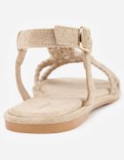 vices Sandale Împletite Bej cu Mărgele în Stil Boho Shakeia