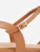 vices Sandale Maro cu Barete Geometrice Abadia