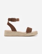 vices Sandale Maro cu Talpă Groasă din împletitură cu Baretă cu Cataramă Jakelise