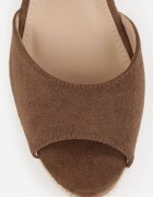 vices Sandale Maro pe platformă împletite stil Boho Corolea