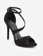 vices Sandale Negre cu Toc cui cu Barete Asimetrice Sarivie